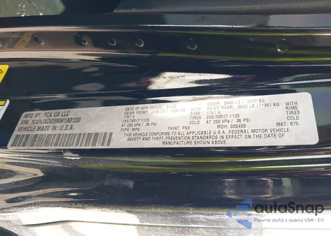 2022 Jeep Wrangler Unlimited Sport S 4X4 z USA, uszkodzony, nr VIN 1C4HJXDG5NW180130